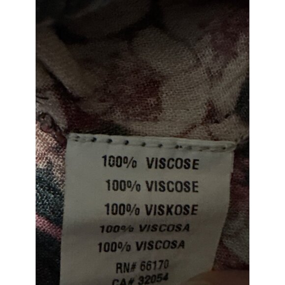 Boho Floral Midi Dress By Blank London Medium V-Neck Long Sleeve Multicolor - Picture 4 of 6